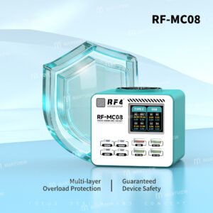 RF4 RF-MC08 150W Smart Full-color LCD Display Multi-Port Charger for Mobile Phone / Laptop Charging